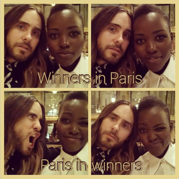 Lupita Nyong'o, Jared Leto, Instagram Lupita Nyong'o, Jared Leto, Instagram